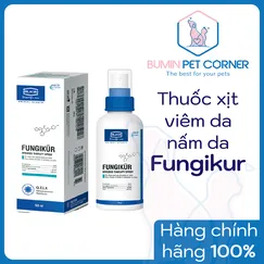 Thuốc xịt trị viêm da, nấm da cho chó mèo Alkin Fungikur - chai 50ml