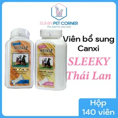 Viên bổ sung canxi cho chó Sleeky Calc Supplement Thái Lan hộp 140 viên