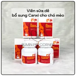 Viên sữa dê bổ sung Canxi cho chó mèo Bioline hộp 160 viên