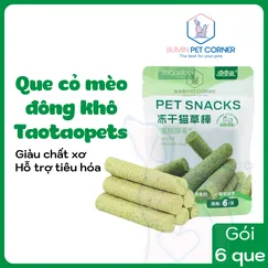 Que cỏ mèo đông khô Taotaopets gói 6 que