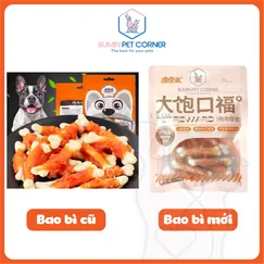 Gà cuộn xương sữa canxi Taotaopets gói 108g