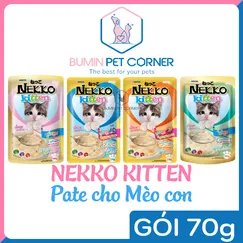 Pate cho mèo con Nekko Kitten gói 70g