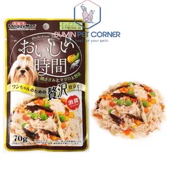 Thịt đóng gói cho chó Doggyman Thịt gà trộn rau củ - gói 70g