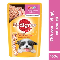 Thức ăn cho chó con dạng sốt Pedigree vị gà - gói 130g