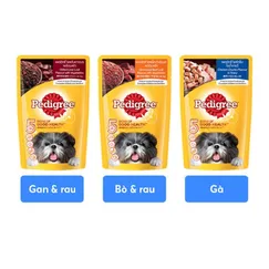 Thức ăn cho chó lớn dạng sốt Pedigree gói 130g