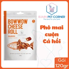 Phô mai cuộn cá hồi Bowwow gói 120gr
