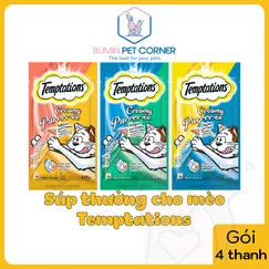 Súp thưởng cho mèo Temptations Creamy gói 4 thanh