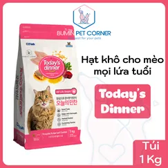 Thức ăn hạt cho mèo today's dinner gói 1kg