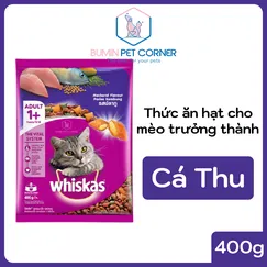 Hạt Whiskas mèo trưởng thành Cá Thu 400g