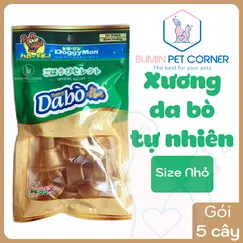 Xương da bò tự nhiên cho chó DoggyMan size nhỏ gói 5 cây