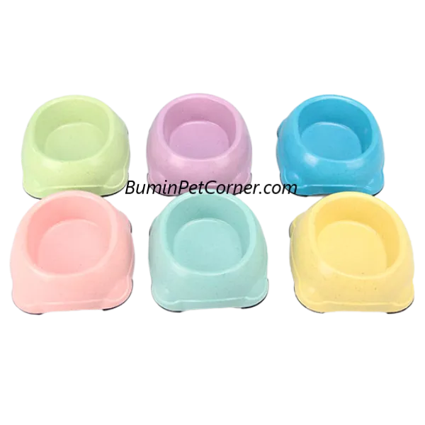 Bát ăn tre đơn cho chó mèo Bobo 3101Z/3100Z - dạng tròn lót đế 4 chân