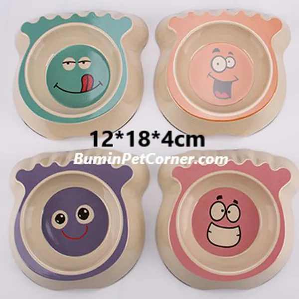 Bát ăn tre đơn cho chó mèo Bobo hình thú