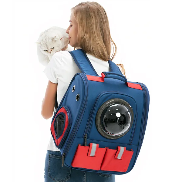 Balo cho chó mèo hai túi trước 