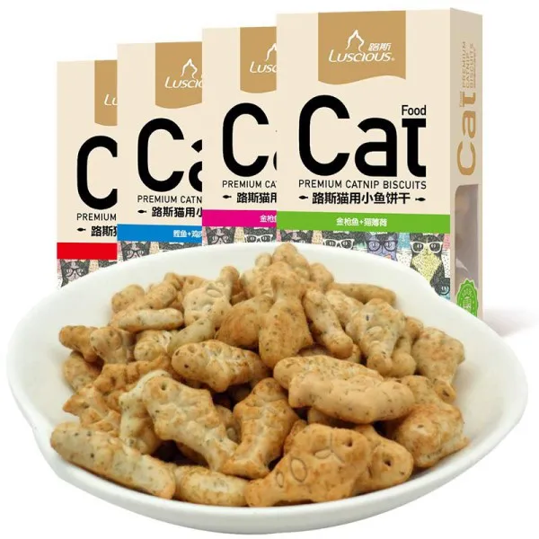 Bánh snack cho mèo Luscious hộp 80g