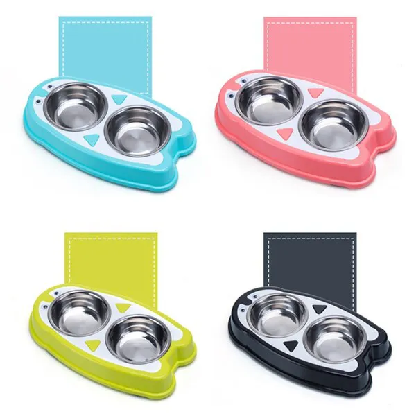 Bát ăn đôi hình chim cánh cụt