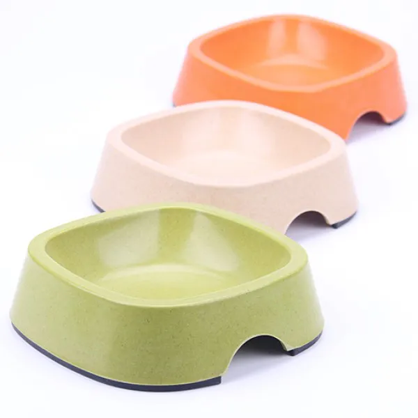 Bát ăn tre đơn cho chó mèo Bobo 3110Z - dạng vuông