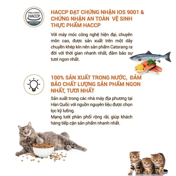 Hạt cho mèo con Catsrang Kitten gói 400g