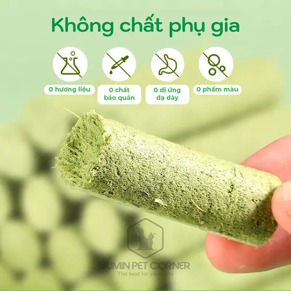 Que cỏ mèo đông khô Taotaopets gói 6 que