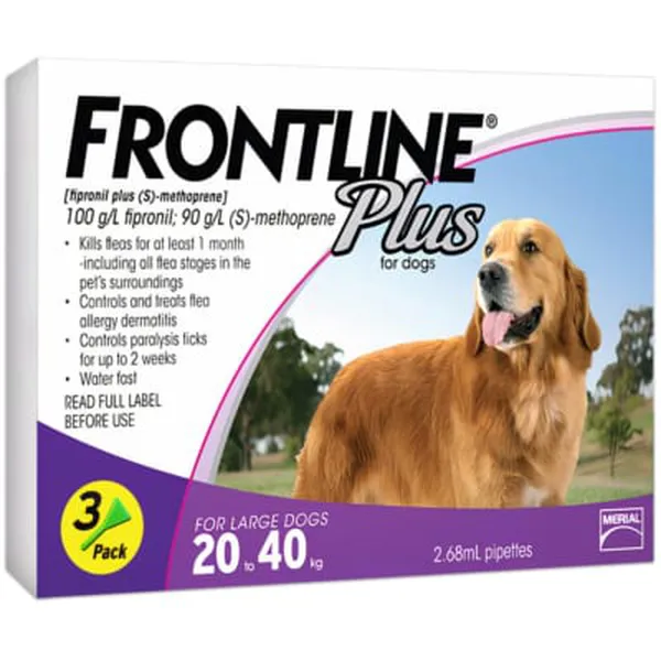 Thuốc nhỏ gáy trị ve rận, bọ chét cho chó Frontline Plus