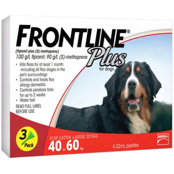 Thuốc nhỏ gáy trị ve rận, bọ chét cho chó Frontline Plus