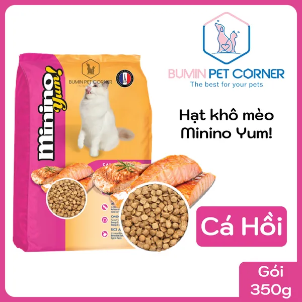 Minino Yum Cá Hồi 350g