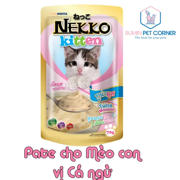 Pate cho mèo con Nekko Kitten gói 70g