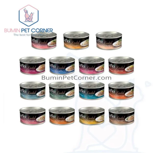 Thịt lon cho mèo Reflex Plus Essential 70g