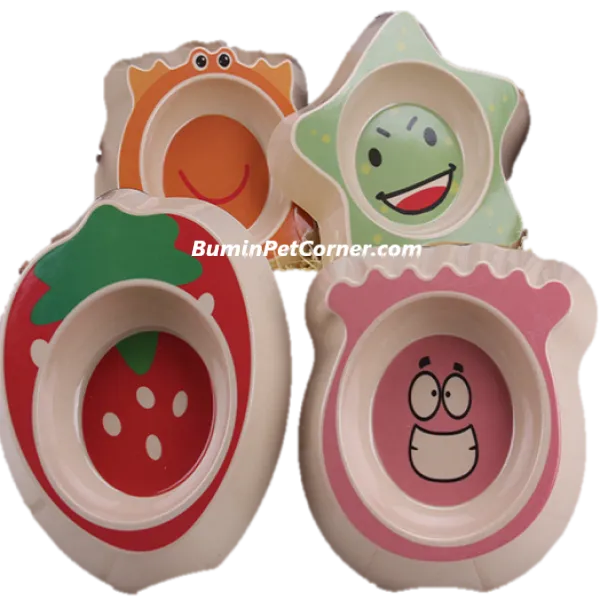 Bát ăn tre đơn cho chó mèo Bobo hình thú