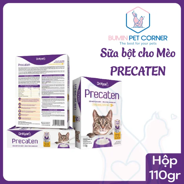 Sữa bột cho mèo Dr.Kyan Precaten - hộp 110g