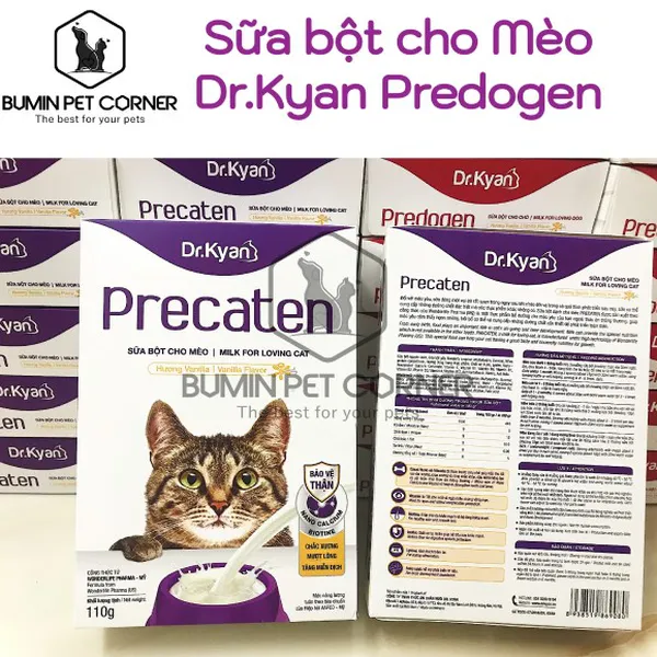 Sữa bột cho mèo Dr.Kyan Precaten - hộp 110g