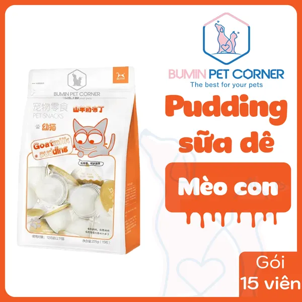 Thạch pudding sữa dê cho mèo BOTH gói 15 viên