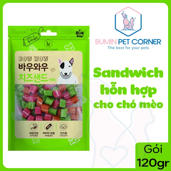 Sandwich hỗn hợp Bowwow gói 120gr