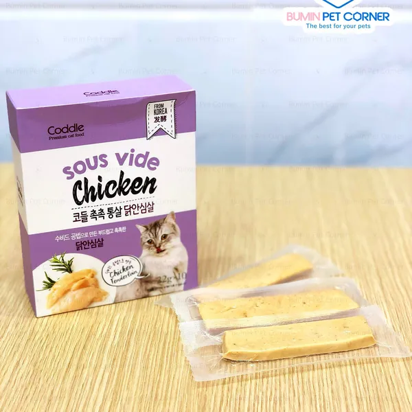 Thịt miếng ăn liền cho mèo Coddle 22g