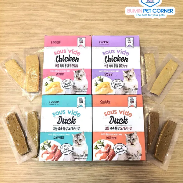 Thịt miếng ăn liền cho mèo Coddle 22g