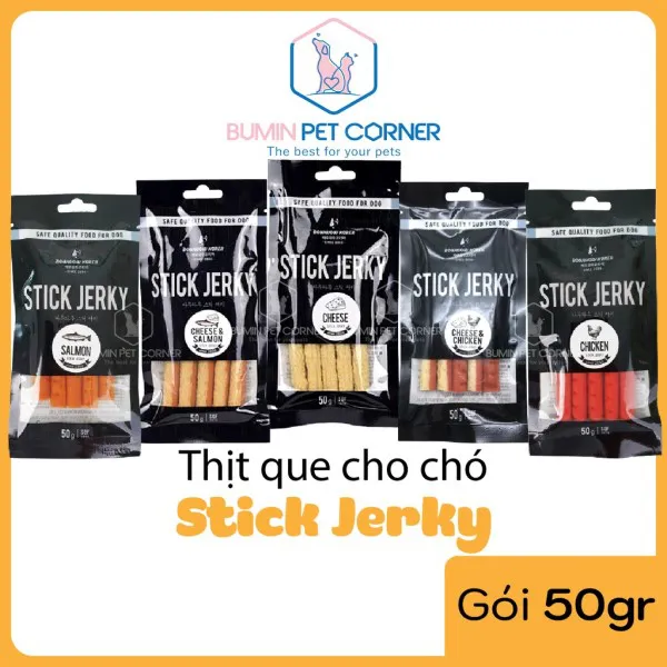 Thịt que cho Chó Stick Jerky nhiều vị gói 50g