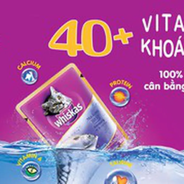 Pate mèo trưởng thành Whiskas vị cá biển gói 80g