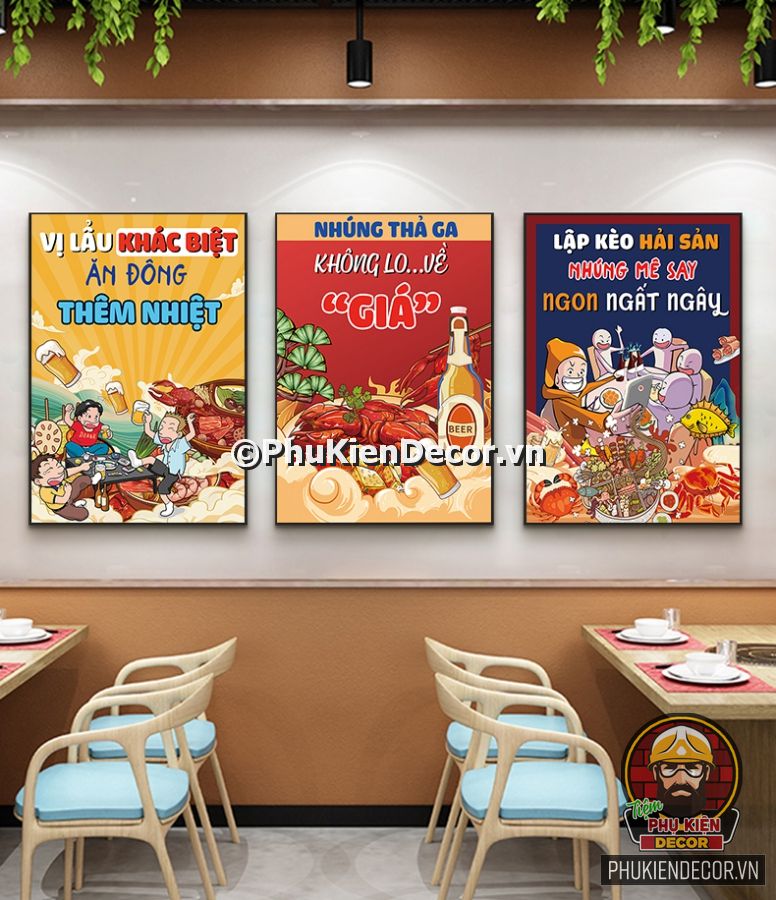 Tranh slogan trang trí quán ăn hài hước, vui nhộn Tranh slogan trang trí quán ăn hài hước, vui nhộn