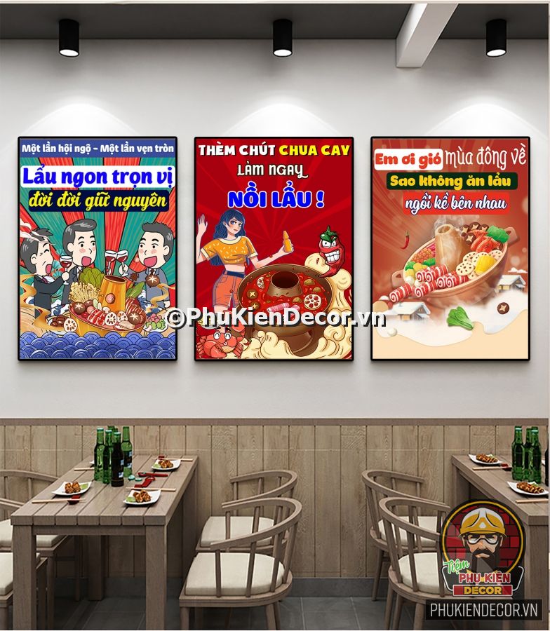 Tranh slogan trang trí quán ăn hài hước, vui nhộn Tranh slogan trang trí quán ăn hài hước, vui nhộn