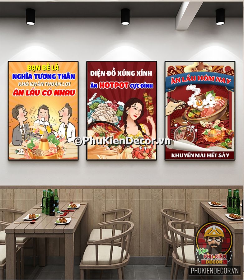 Tranh slogan trang trí quán ăn hài hước, vui nhộn Tranh slogan trang trí quán ăn hài hước, vui nhộn