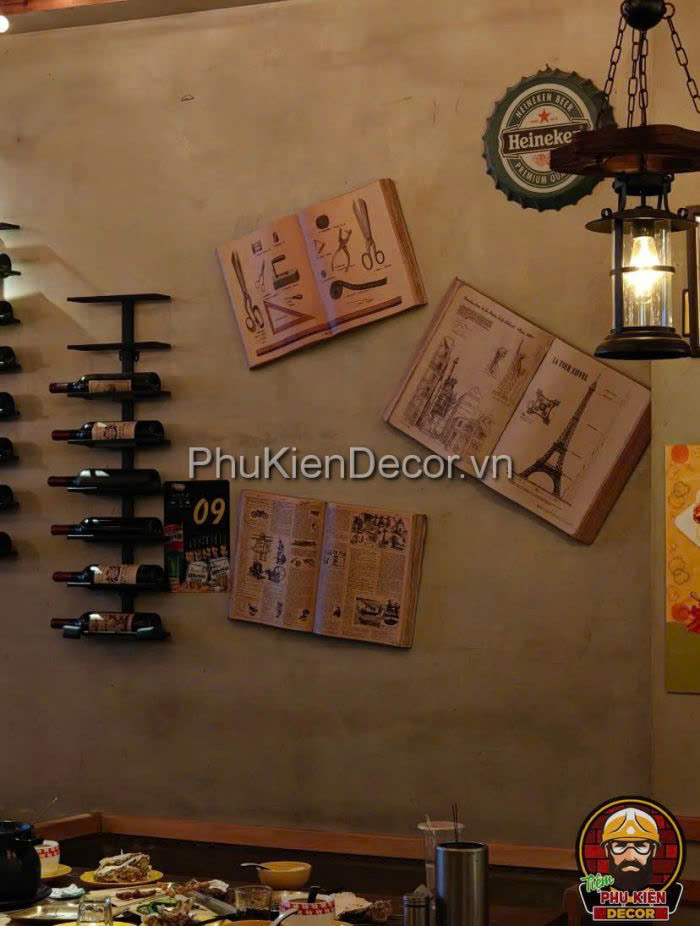 Đồ decor retro, vintage phong cách lý tưởng cho những nhà hàng, quán ăn yêu thích sự cổ điển Đồ decor retro, vintage phong cách lý tưởng cho những nhà hàng, quán ăn yêu thích sự cổ điển