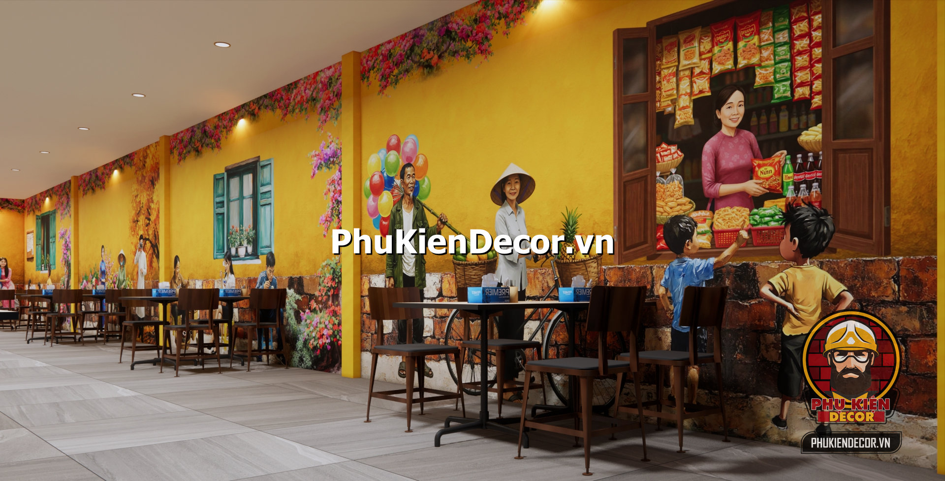 Mẫu thiết kế quán ăn hà nội xưa,một góc phố xưa Mẫu thiết kế quán ăn hà nội xưa,một góc phố xưa