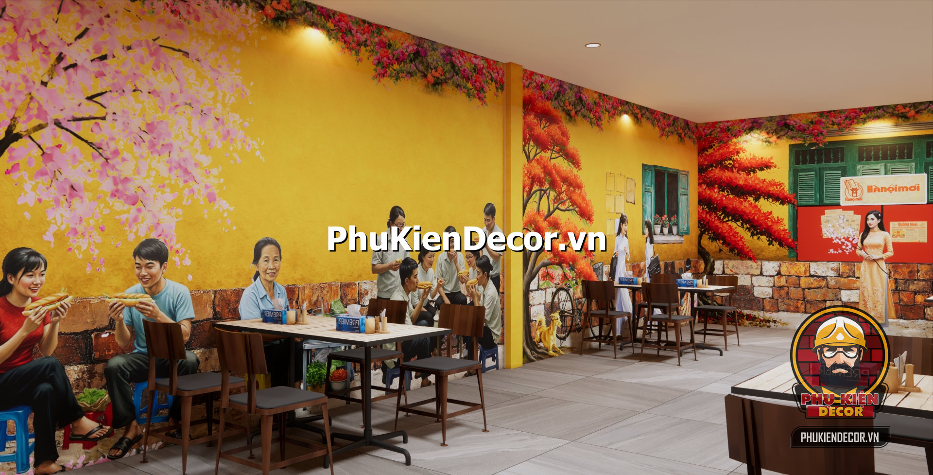 Mẫu thiết kế quán ăn hà nội xưa,một góc phố xưa Mẫu thiết kế quán ăn hà nội xưa,một góc phố xưa