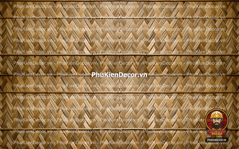 Tranh dán tường 3D tre vàng trang trí quán ăn, nhà hàng Tranh dán tường 3D tre vàng trang trí quán ăn, nhà hàng