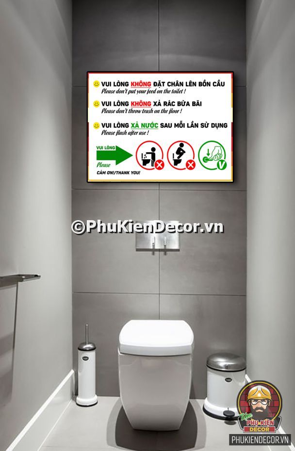 Bộ sưu tập mẫu tranh hướng dẫn vệ sinh WC Bộ sưu tập mẫu tranh hướng dẫn vệ sinh WC