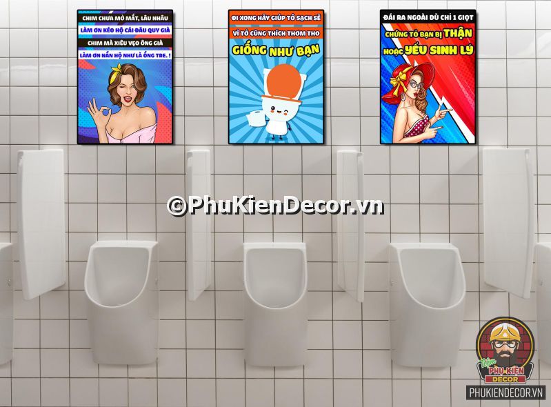 Những mẫu slogan trang trí WC vui nhộn Những mẫu slogan trang trí WC vui nhộn