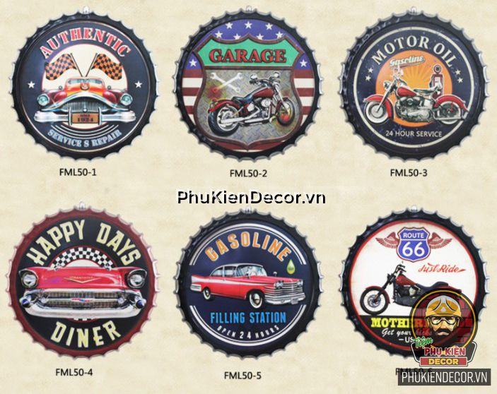 Một số mẫu nắp chai bia treo tường trang trí Quán Cafe Beer Một số mẫu nắp chai bia treo tường trang trí Quán Cafe Beer