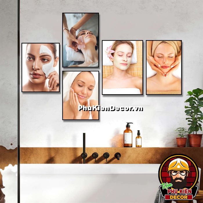 Tranh trang trí spa tạo điểm nhấn nghệ thuật, không gian trang nhã, tinh tế