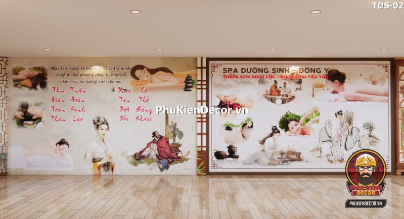 Tranh massage xoa bóp cho tiệm spa Tranh massage xoa bóp cho tiệm spa