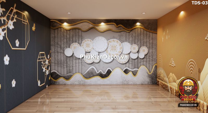 trang trí spa bằng tranh dán tường lam sóng trang trí spa bằng tranh dán tường lam sóng