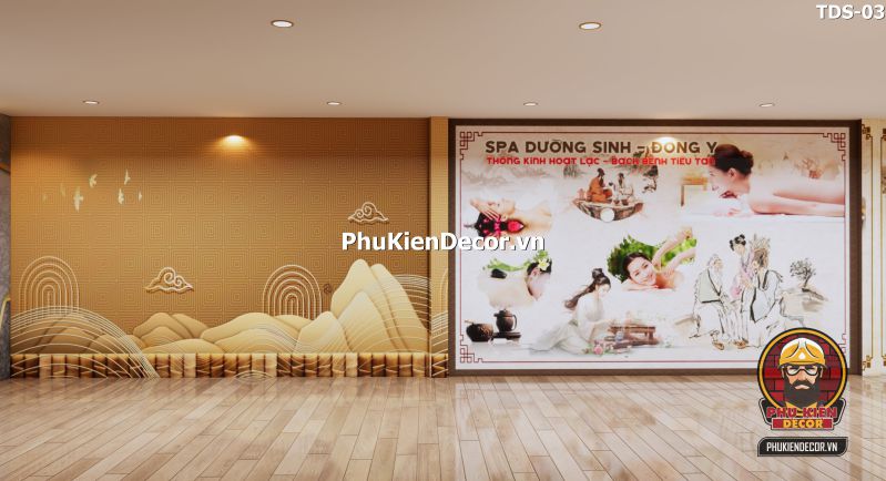 Tranh dán tường 3D spa dưỡng sinh Tranh dán tường 3D spa dưỡng sinh